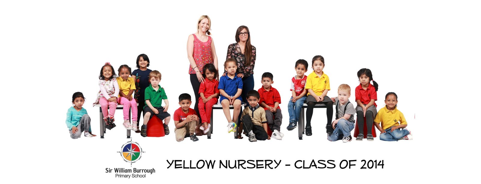 yellow nursery AM natural school class portraits shows the characters of ever child in the group